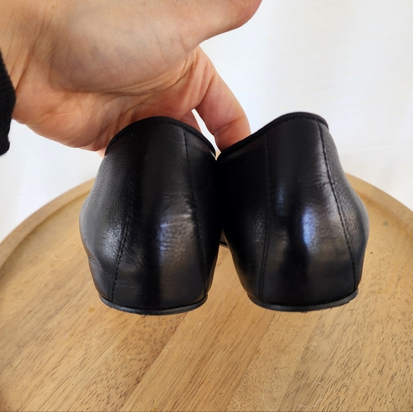 M. Gemi The Danza Black Leather Ballet Flats - Picture 9 of 13